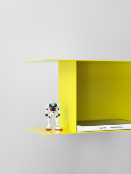 Photo of Plank Shelf with a plastic toy and book Hayo Gebauer Studio